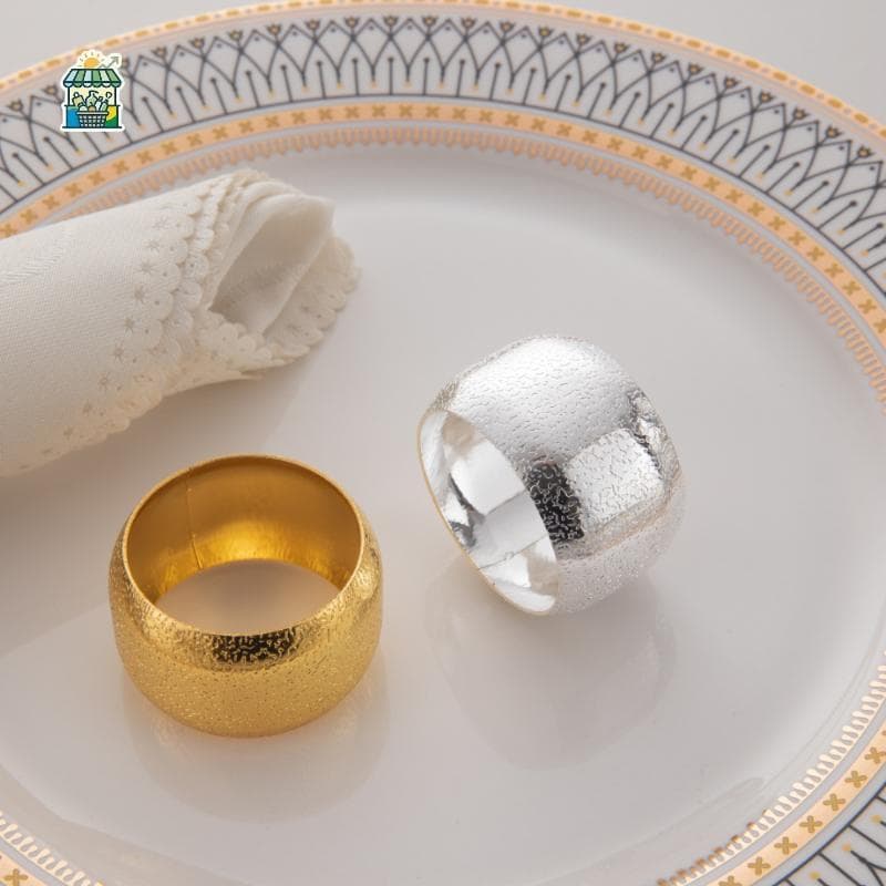 Anéis De Guardanapo De Metal Reutilizáveis Martelados Design Resistente Para Decoração De Mesa De Casa De Restaurante Co