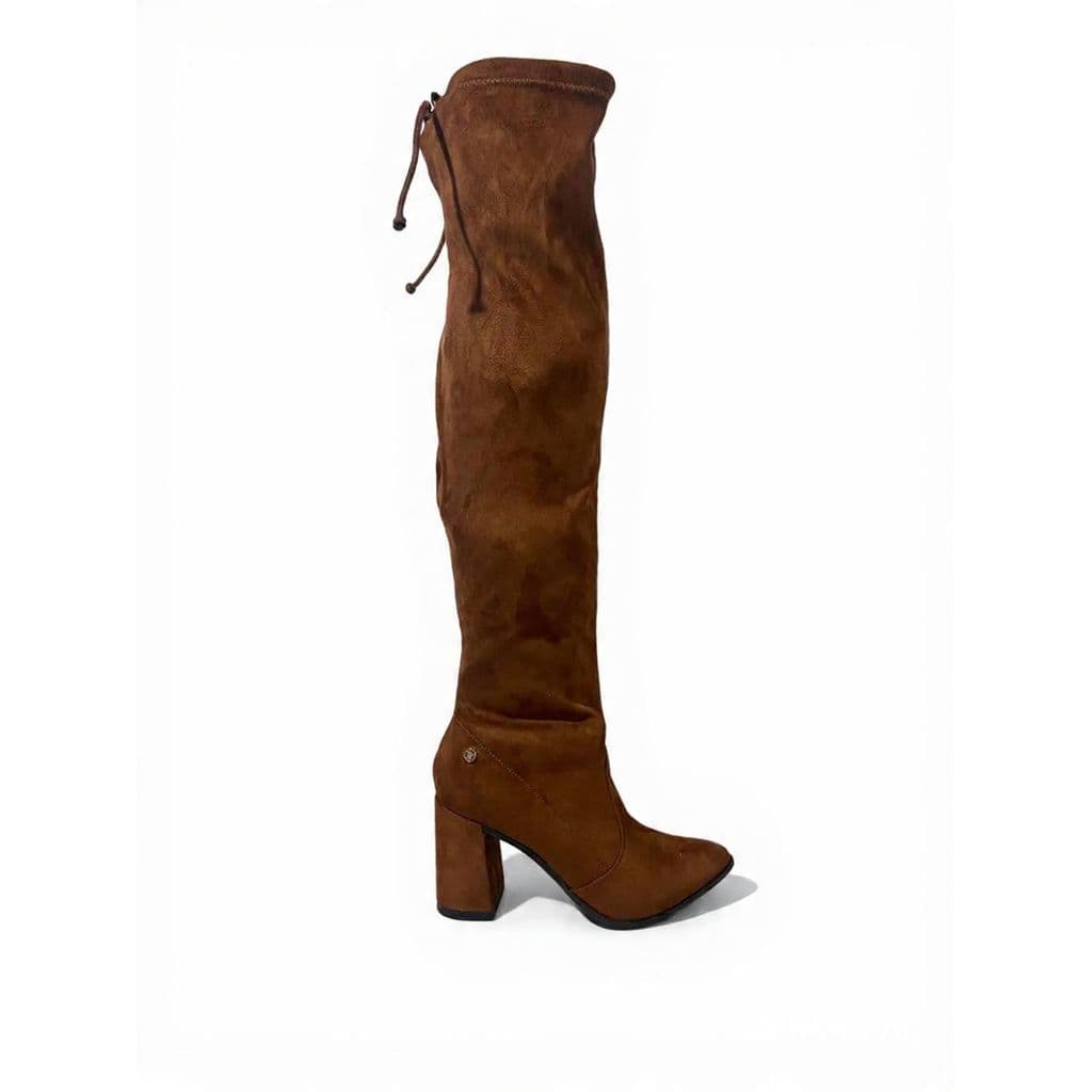 BOTA FEMININA CANO LONGO VIA UNO 4006 COBRE JOELHO OFERTA