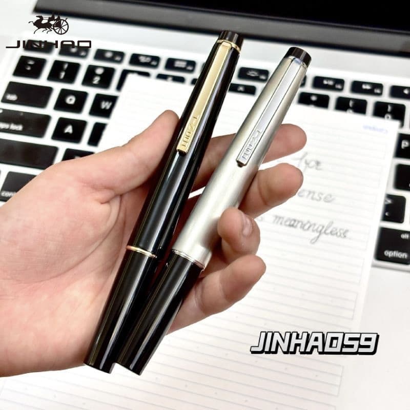 JINHAO 59 Caneta Tinteiro EF F Com Capuz Nib Luxo Elegante Canetas PK 80 Material Escolar De Escritório Papelaria De Cal