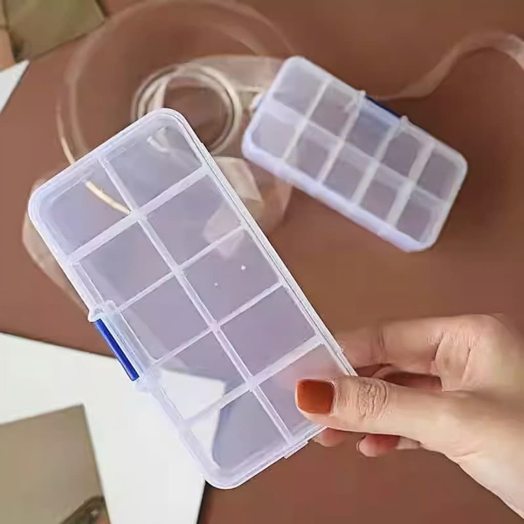 Caixa de jóias transparente portátil brincos colar brinco bandeja caixa de armazenamento requintado brincos Anti-oxidaçã