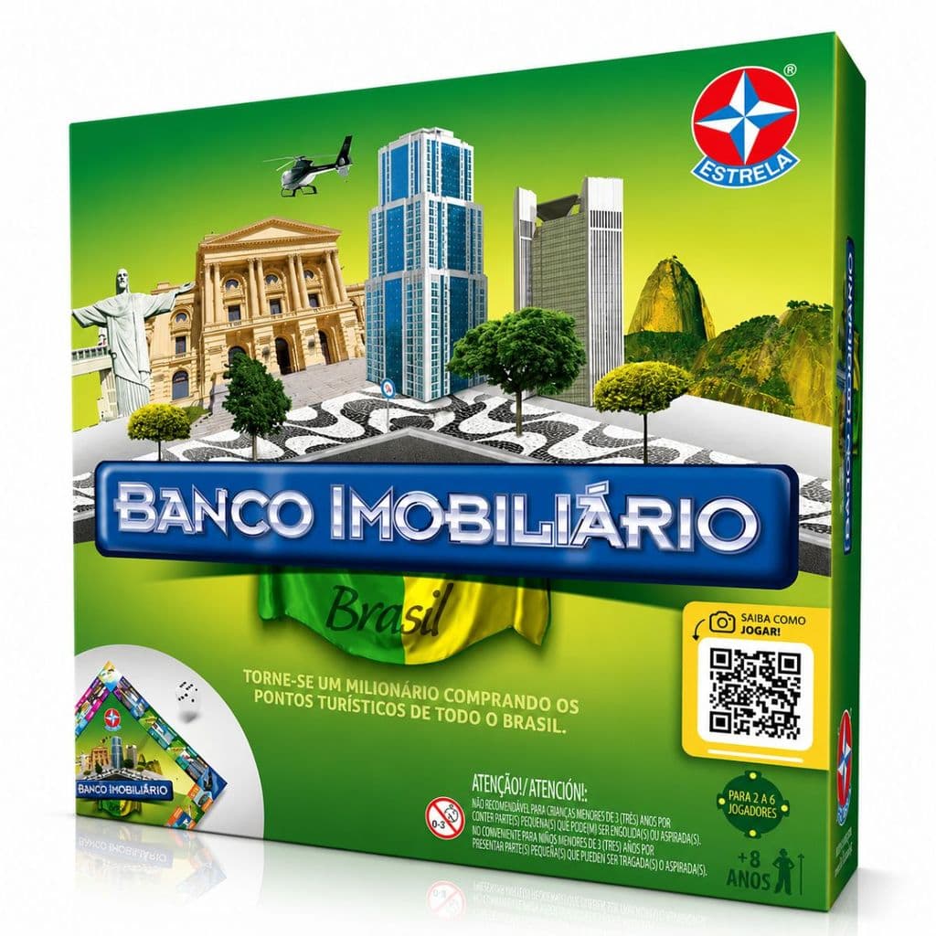 Jogo Tabuleiro Banco Imobiliario Brasil Original Estrela