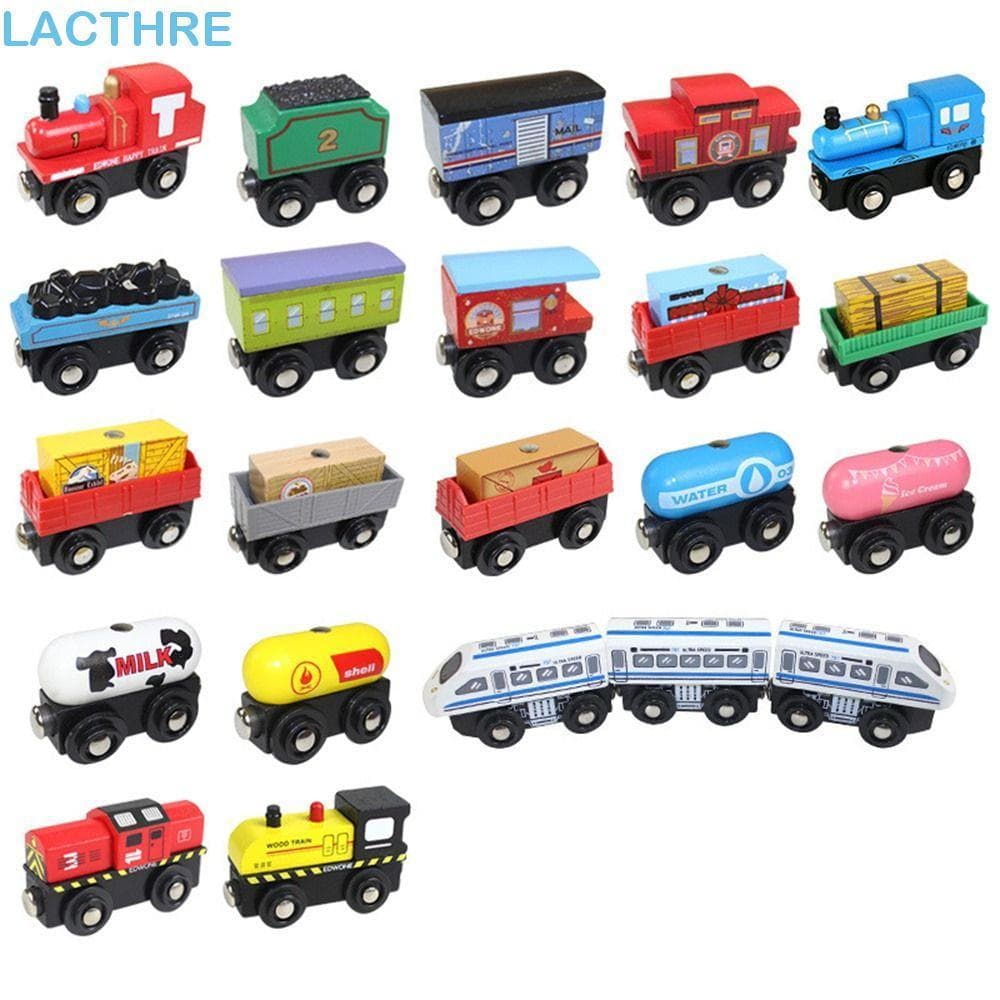Trem De Trilhos Ferroviários LACTHRE , Brinquedos De Combinados , Carro Locomotiva De Montagem