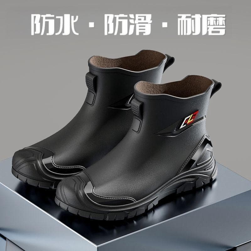 Japão japão JT botas de chuva homens à prova dwaterproof água antiderrapante trabalho sapatos de borracha resistente ao