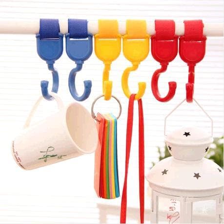 Ganchos aleatórios de Velcro importados, 2 ganchos criativos para carrinho de bebê, ganchos para carrinho de bebê