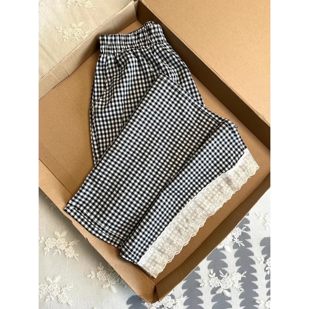 Tamanho grande gordura mm renda costura tornozelo-perna calças femininas primavera estilo fino solto mais magro olhar es