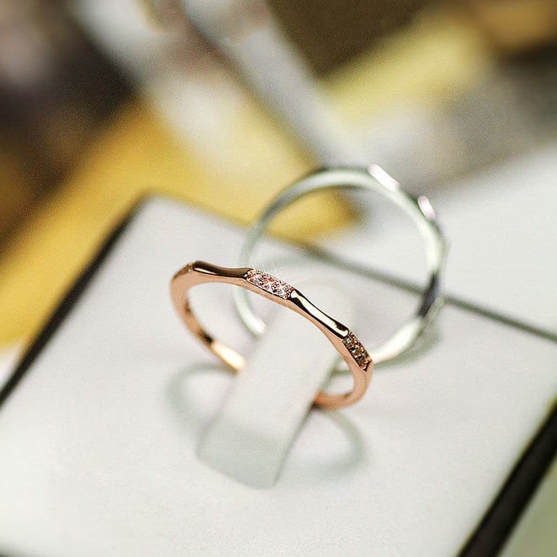 Anel simples de zircônia, feito de prata esterlina S925, joia elegante, presente para mulheres 5 1SNX WGKE