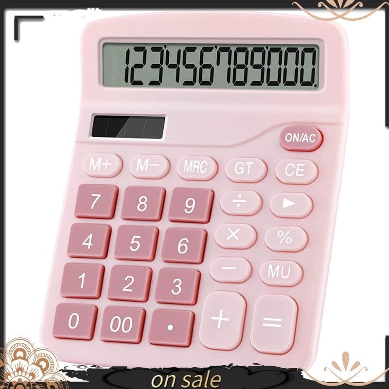 [Vendas Quentes Y] Calculadora Eletrônica De 12 Dígitos Solar De Energia Dupla Mesa Básica Financeira