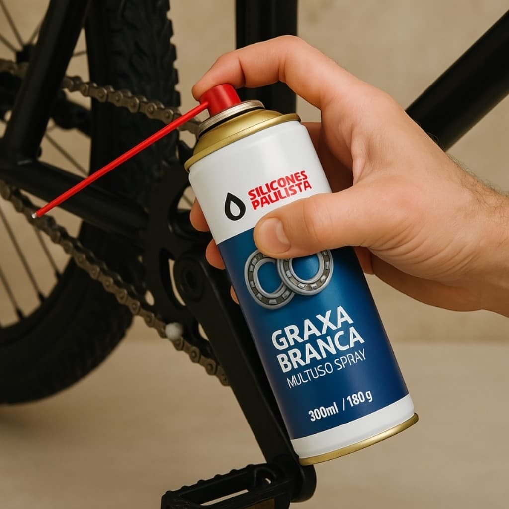 Spray Graxa Branca Multiuso 300 ml Rolamentos Motos Embarcações