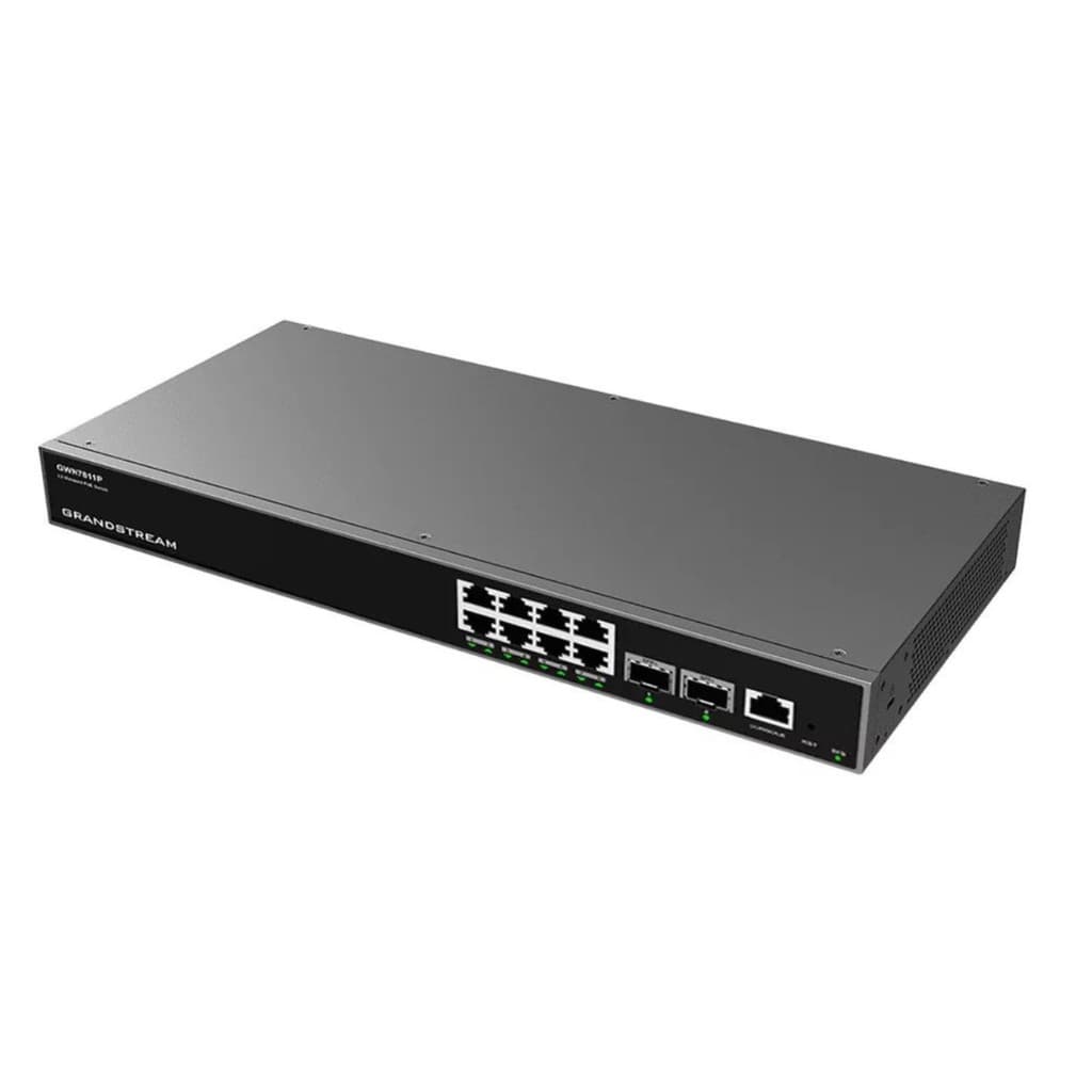 Switch 8 portas Gigabit + 2 SFP+ 10G Layer3 GWN7811