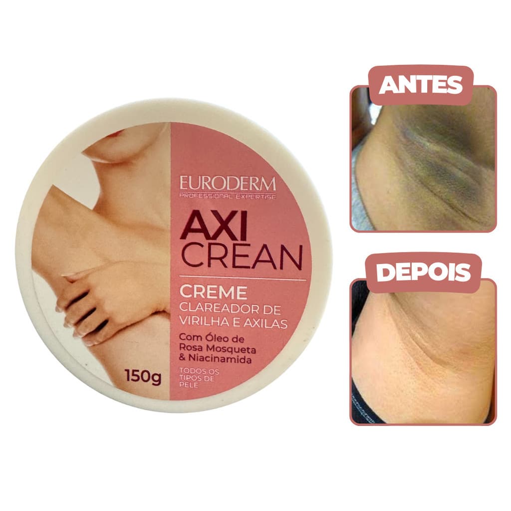 Clareador de Virilha e Axilas Escuras Axicrean 150g