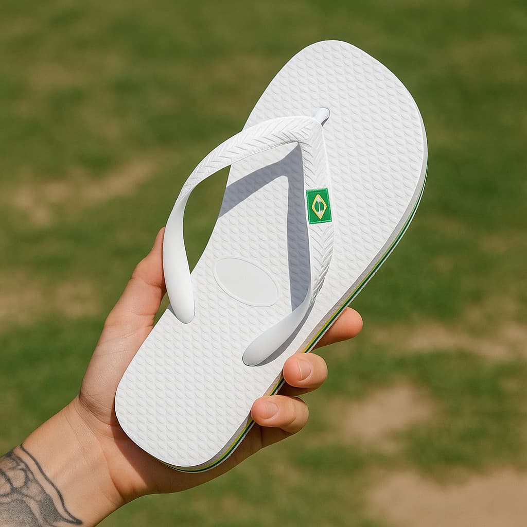 Chinelo Masculino Básico Infantil com Bandeirinha Brasil – Leve e Versátil Barato