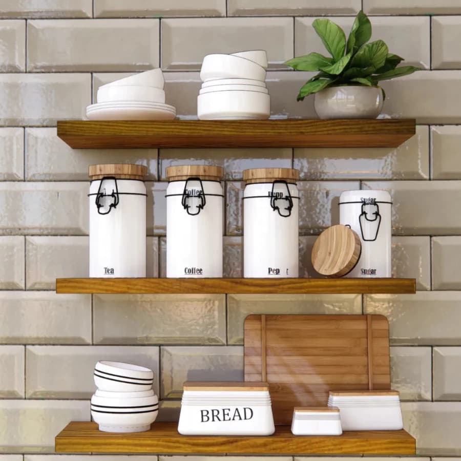 Kit Prateleira Mdf Cru 30x10 nicho decoracao Com Suporte