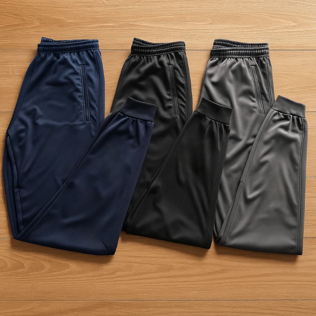 Kit 3 Calça Masculina Esportiva Casual Chimpa Fitness Leve Lisa Confortável Cores Ajustável
