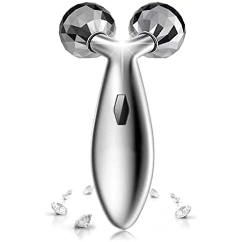 Rikss 3D Roller Face Massager , Ferramenta De Escultura Facial-Massageador Levantamento Aperto Da Pele Reduzir O Inchaço