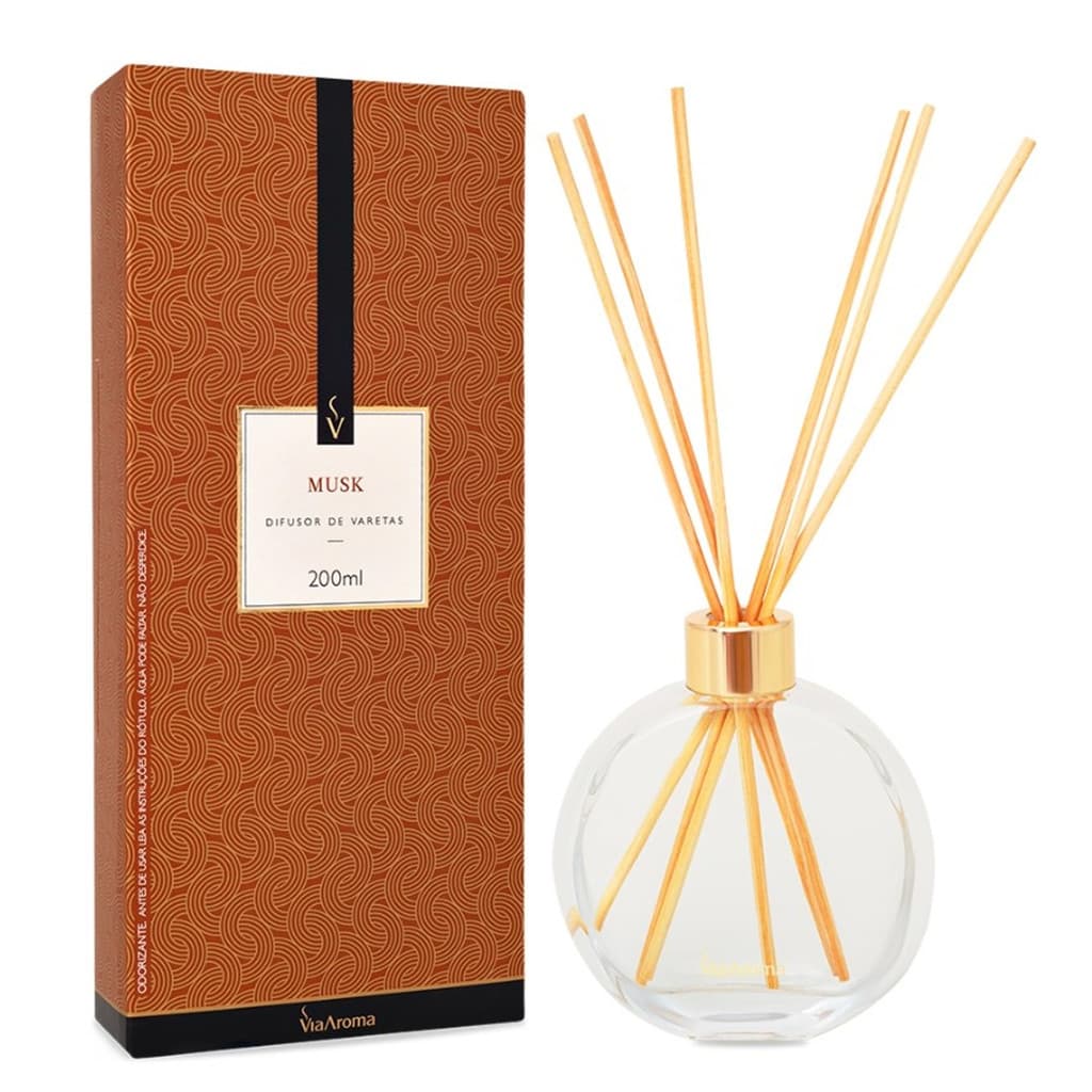 Difusor de Varetas 200ml Musk Via Aroma