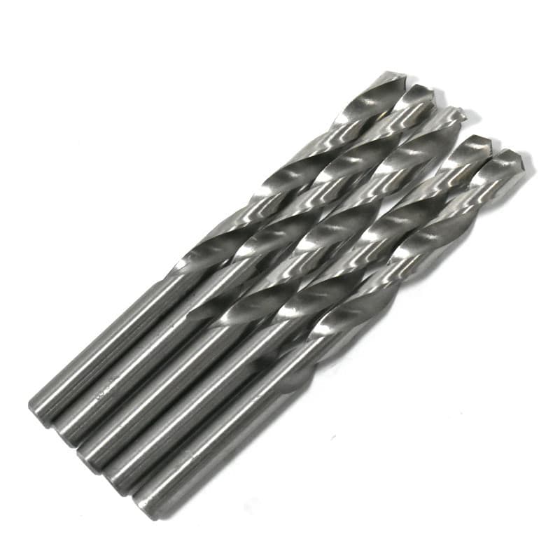 Broca helicoidal para furadeira manual, conjunto de brocas brancas para plástico, cantoneira, metal macio, broca helicoi
