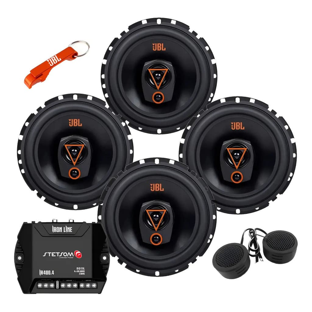 4 Alto Falante Portas Jbl Universal 320w + Modulo Ir 400.4 + Mini Tweeter