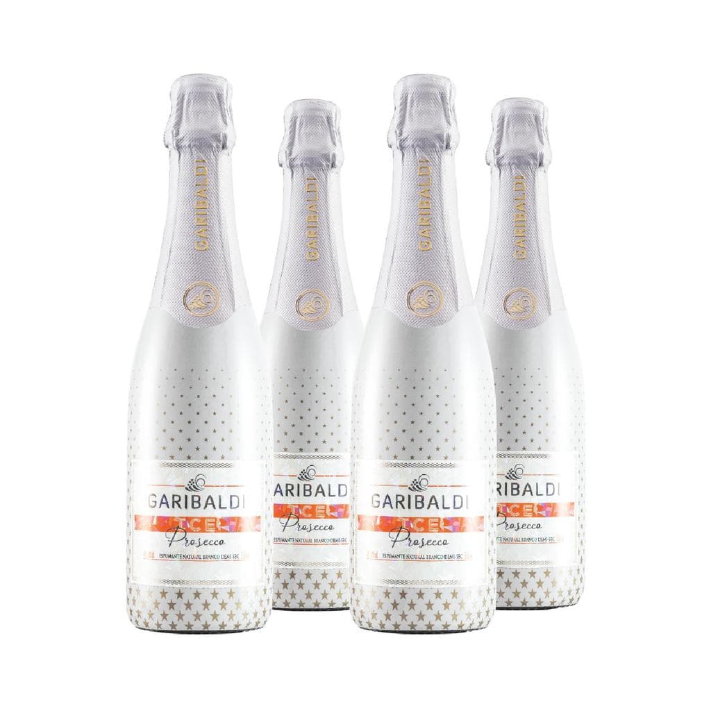 Kit 4 Espumante Branco Demi-Sec Ice Garibaldi Prosecco 750ml