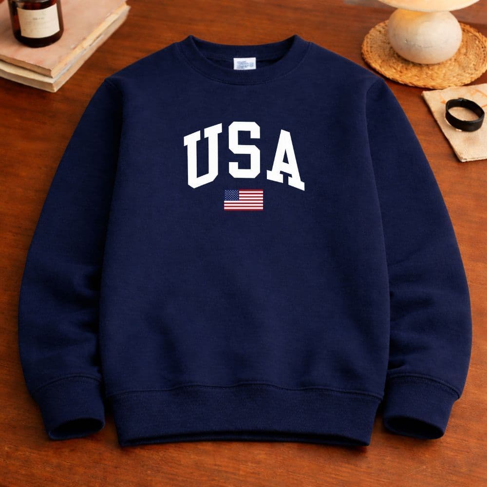 Moletom infantil juvenil menino estampa USA tam 02 a 16  blusa de frio careca de algodão