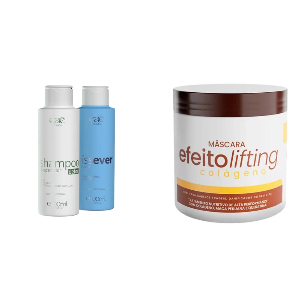 Kit Progressiva Lissever Blond + Máscara Tratamento Capilar