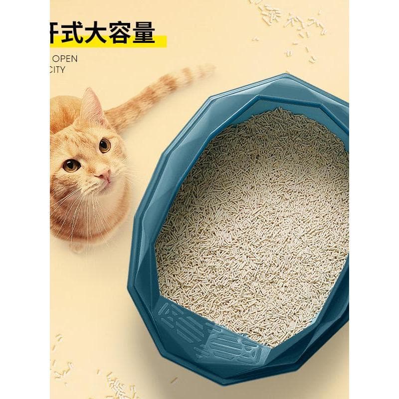 Aspet pequena casa de plástico Semi-fechado caixa de areia para gatos gatinho gato toalete caixa de areia para gatos Pot