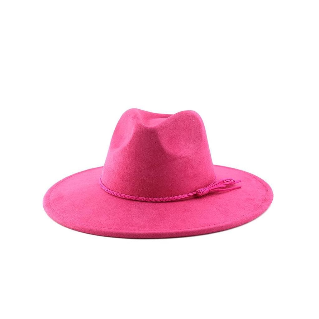 9.5m borda grande pêssego coração chapéu superior camurça chapéu de feltro europeu americano Retro moda masculina femini