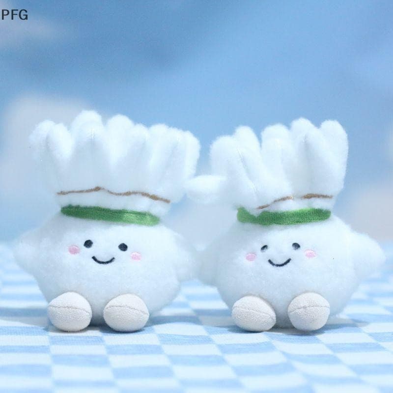PFG 1 Peça Pingente Criativo Bonito Dos Desenhos Animados Badminton Chaveiro Algodão Macio Cheio Boneca De Pelúcia Mochi