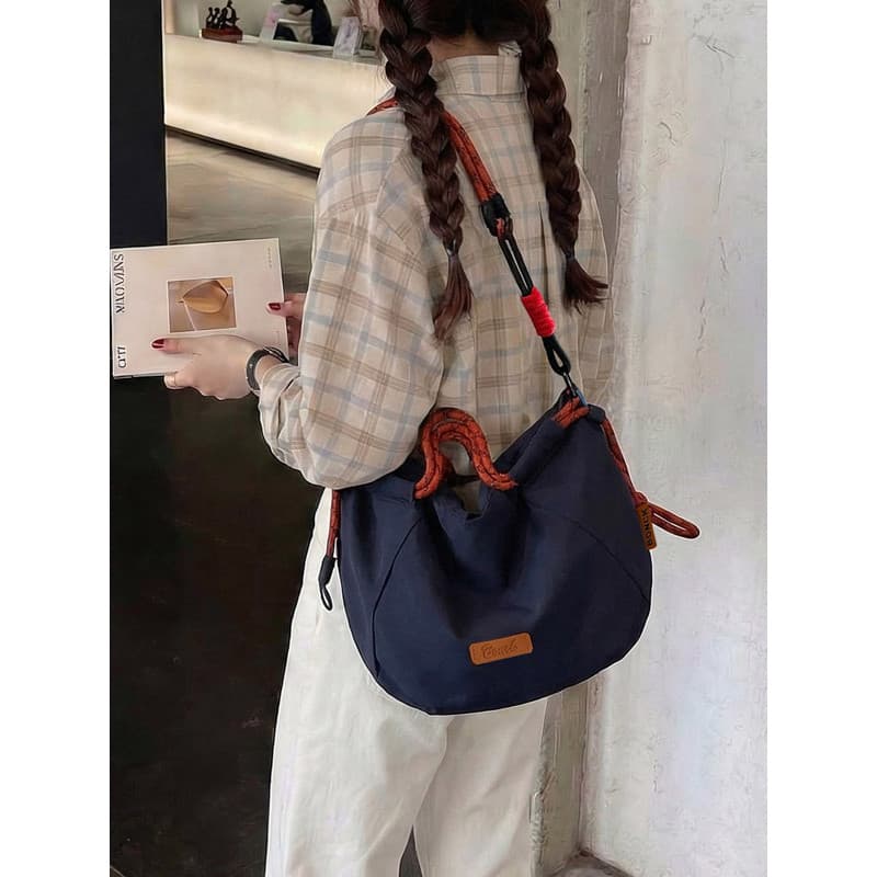 Corda de escalada mensageiro ombro bolinho saco Casual viagem estilo japonês All-Match portátil bolsa de ombro estilo pr