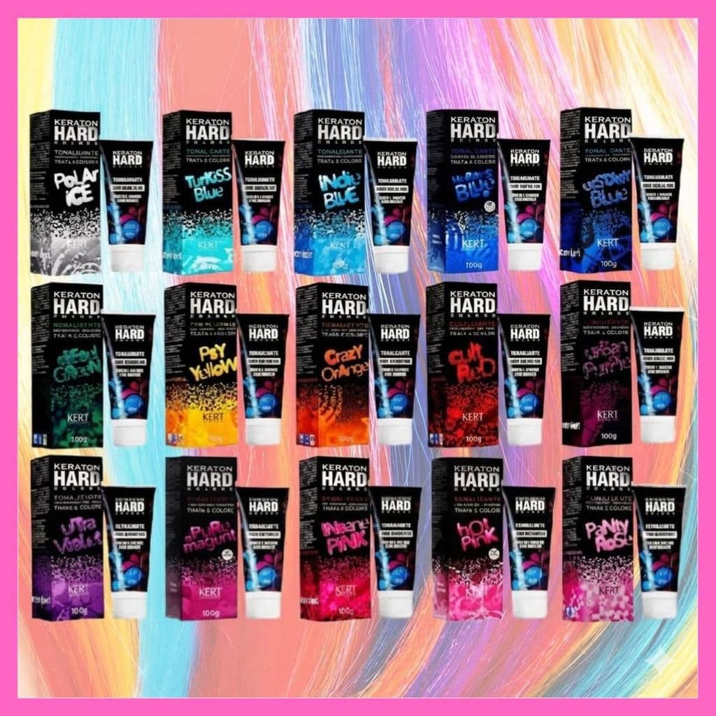 Keraton Hard Color 100g Kert – Tonalizante Vegano Hidratante + Cor Intensa e Brilho Poderoso
