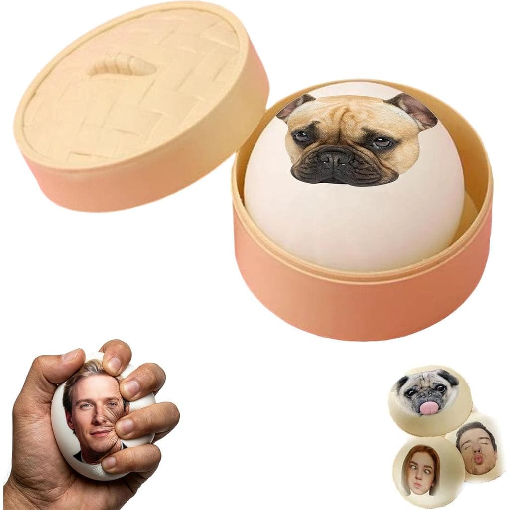 Bolas Antiestresse Personalizadas com Rosto, Bola Antiestresse com Foto Personalizada, Bola Macia de Compressão para Alí