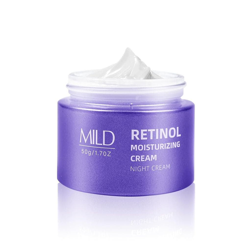 Creme Noturno com Retinol e Ácido Hialurônico, Hidratante Facial Anti-Envelhecimento, Creme Facial Anti-Envelhecimento c