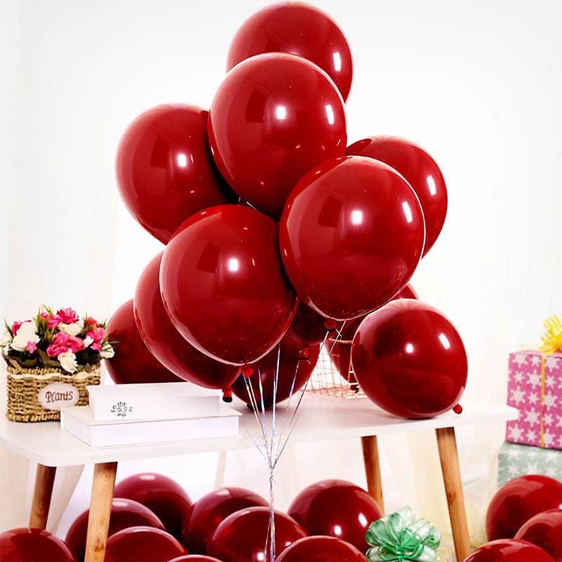 Evento de abertura de Shopping 33cm balão decoração de quarto de casamento balão vermelho influenciador dupla camada rom