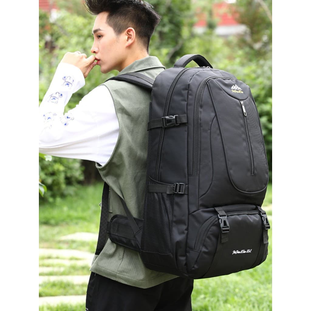 85L Oversized embarque mochila de viagem dos homens tamanho grande viagem de negócios respirável ao ar livre montanhismo