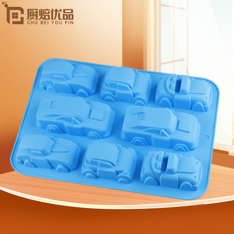 Influenciador criativo Silicone bandeja de gelo doméstico tamanho grande esportes carro bolo molde cubo de gelo sorvete