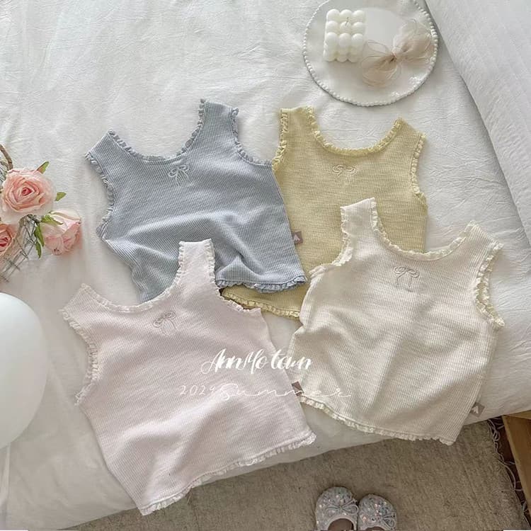 Meninas fungo lado pequeno colete verão bebê menina bonito estilo ocidental camisola crianças sem mangas puro algodão in