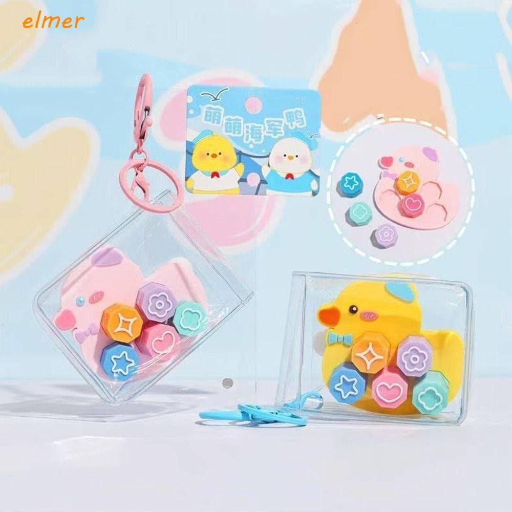 ELMER Chaveiro De Pato De Marinheiro Feliz , Decoração Suspensa , Bolsa De Brinquedo Pequena , Pingente Desenho Animado