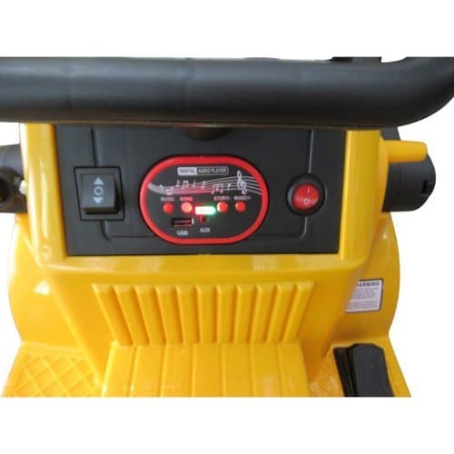 Trator Elétrico Infantil Potente Bateria Recarregável 6V Amarelo Divertido Seguro