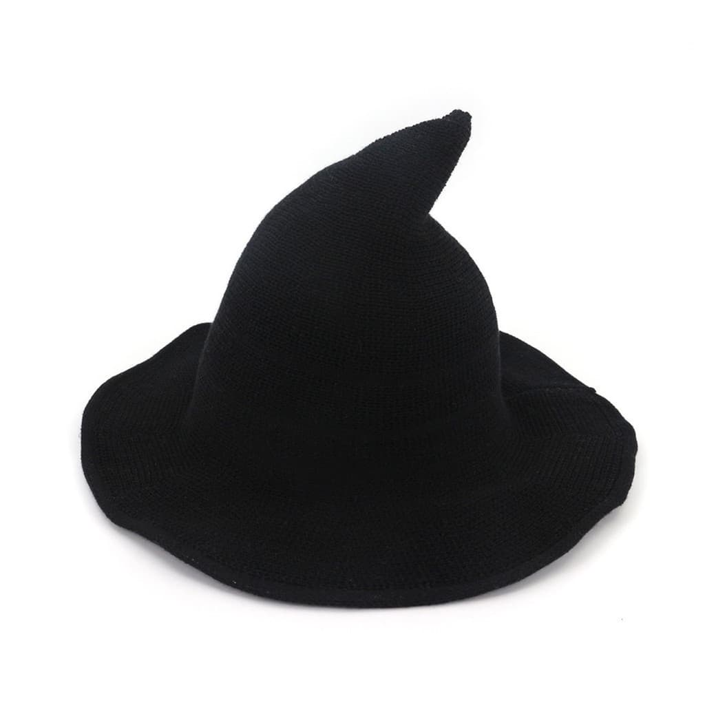 1 Peça Mais Novo Chapéu De Bruxa Tricotado De Algodão Para Halloween , Festa Role-Playing Decoração De