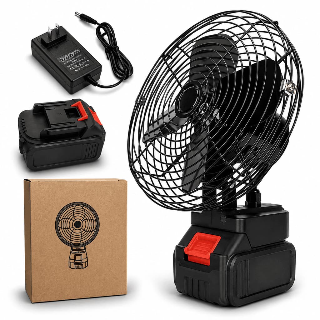 Mini Ventilador Portatil Recarregavel Silencioso Bateria Longa Durabilidade Turbo De Mesa Sem Fio Quarto Escrivaninha