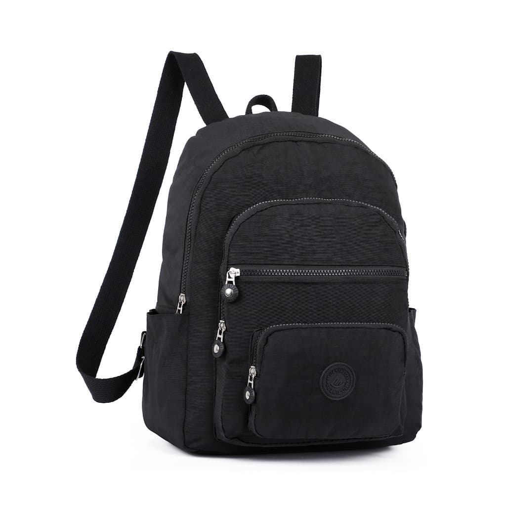 Mochila Escolar Impermeável de Nylon 3OBF, Grande Capacidade, para Alunas B9HV