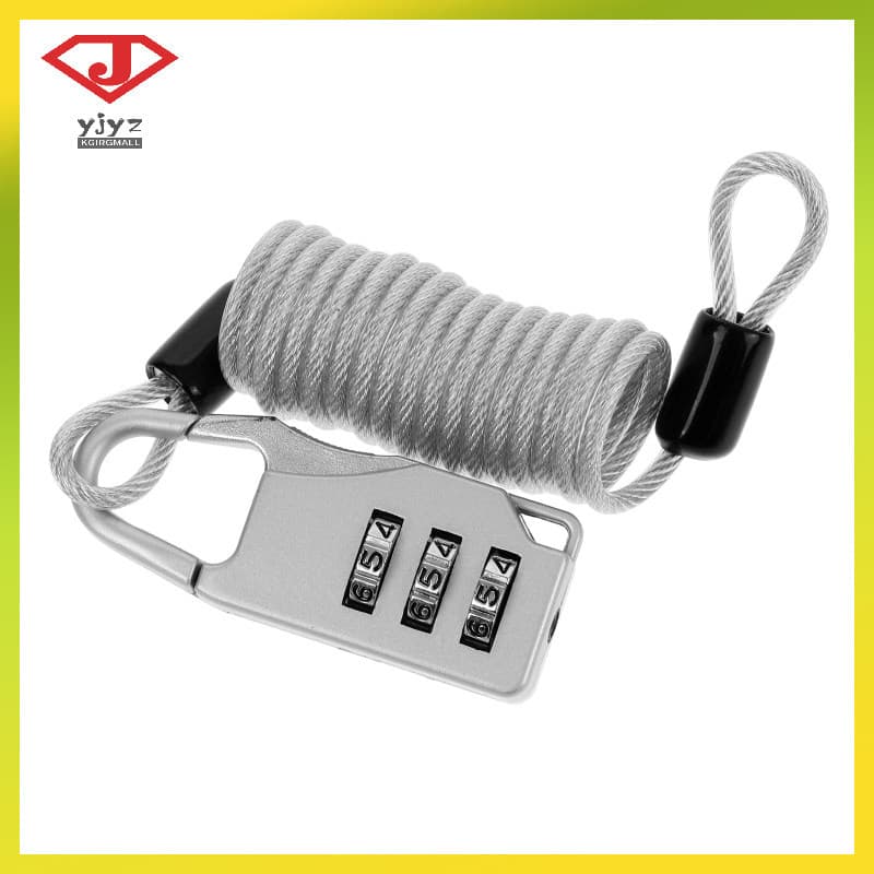Cabo De Segurança Para Bagagem , Fechaduras De Aço Mochilas , Mala , Fio Telescópico Antifurto , Yujingyouzhang