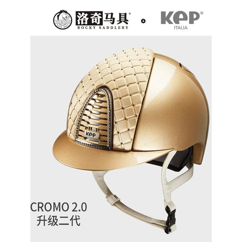 Itália kep Capacete Equestre Capacete de Equitação Padrão Diamantes Dourados8101307