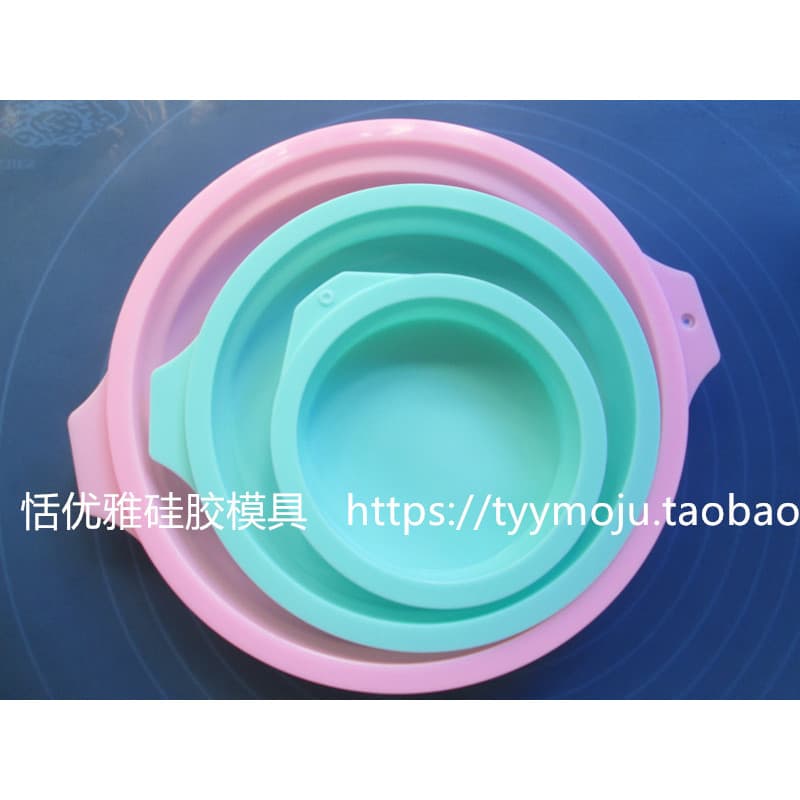 13cm 20cm 27cm disco assadeira Silicone bolo molde Pizza influenciador bolo molde arco-íris Chiffon bolo embrião