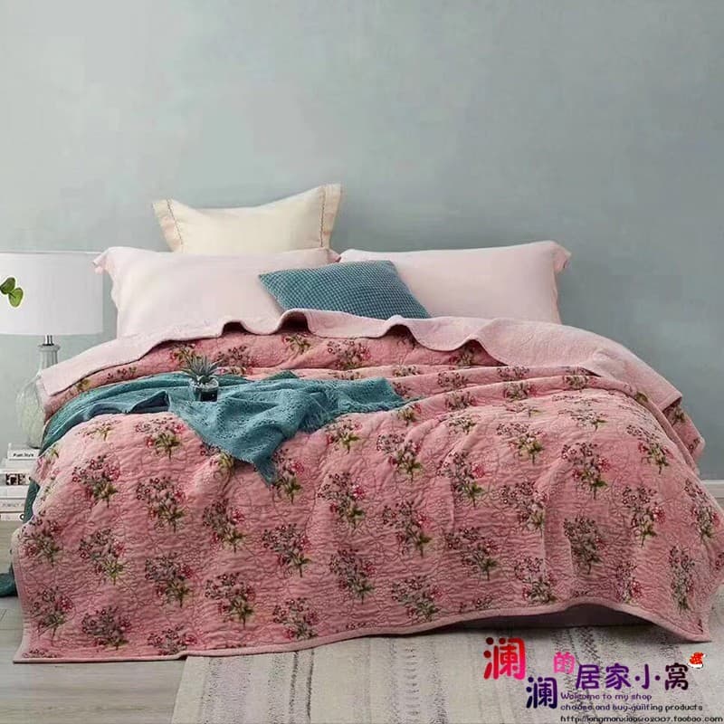 Roupa de cama de pelúcia de inverno flanela algodão acolchoado lençol de peça única capa de cama acolchoada espessada co
