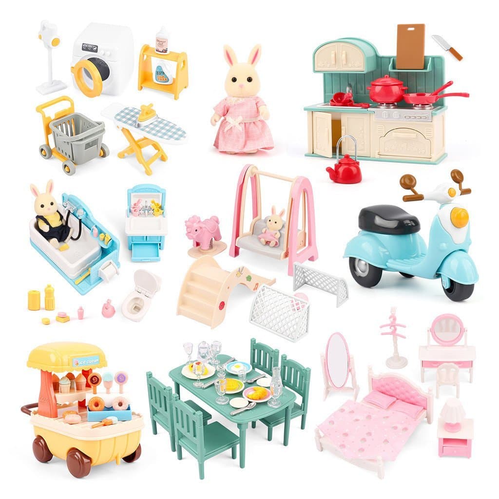 1 : 12 Móveis Em Miniatura Floresta Família Brinquedo De Cozinha Mini Modelo Casa De Bonecas Acessórios Finja Brincar Co
