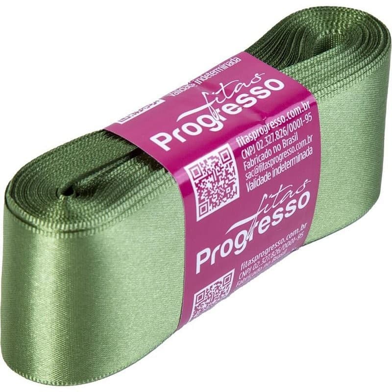 Fita de Cetim 38MM X 10M Verde Militar