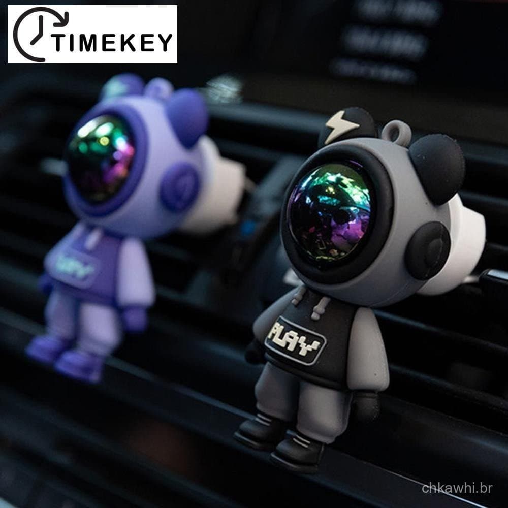 TKEY Cartoon Astronauta Carro Interior Saída De Ar Perfume Clip Condicionado Aromaterapia Acessórios O8Q6