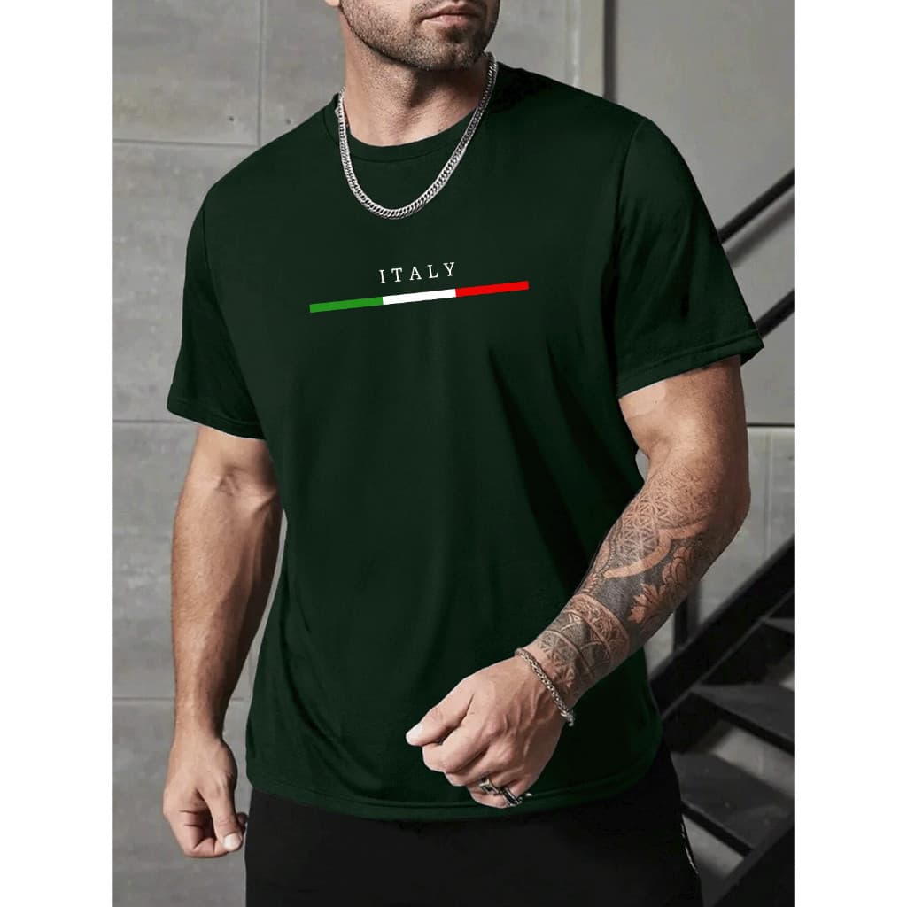 Camiseta Italy Masculina 100% Algodão