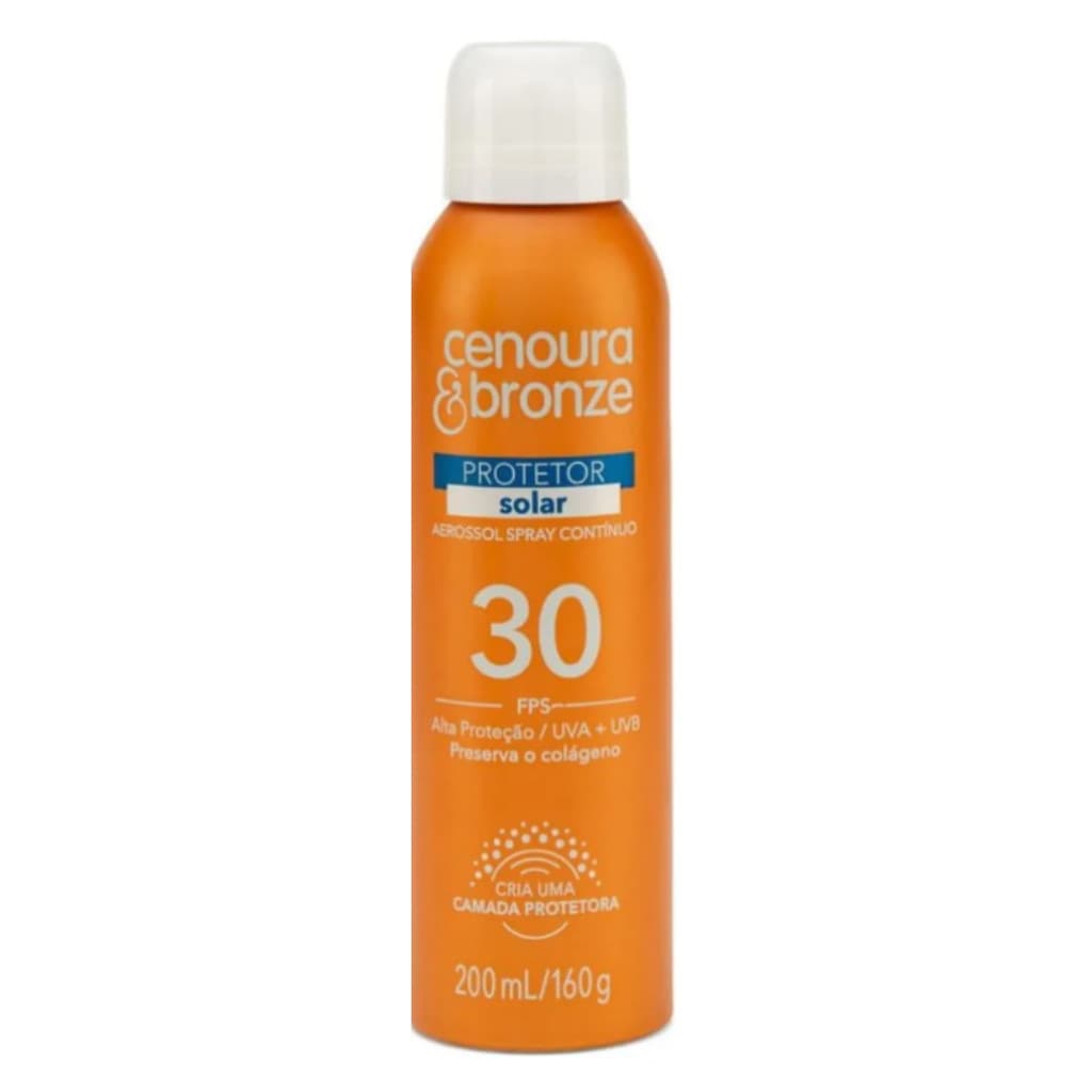 Protetor Solar Fps30 Cenoura & Bronze Spray 200ml