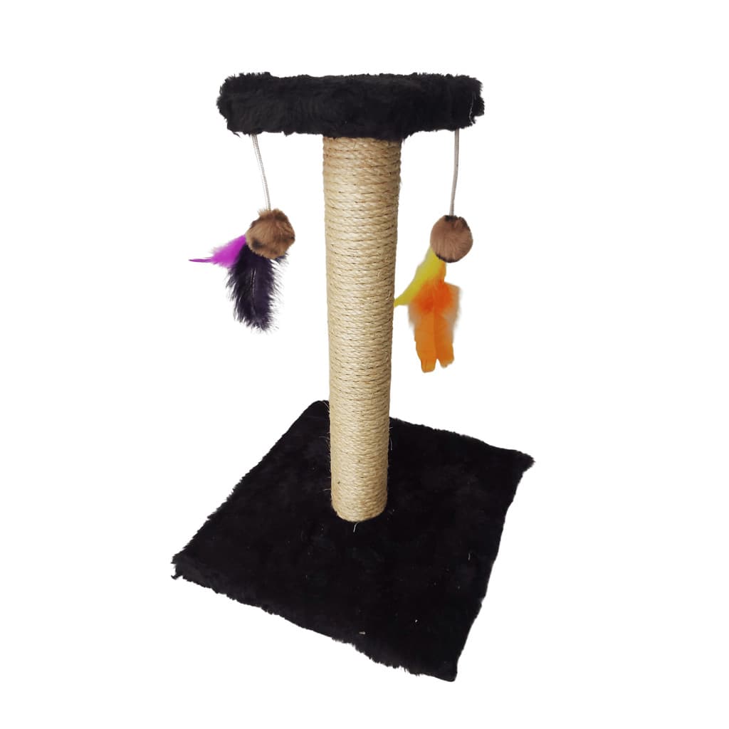 Arranhador Gatos Compacto 44cm – Poste de Sisal com Base Estável  Ideal para Gatos de Todos os Tamanhos Alivia stress